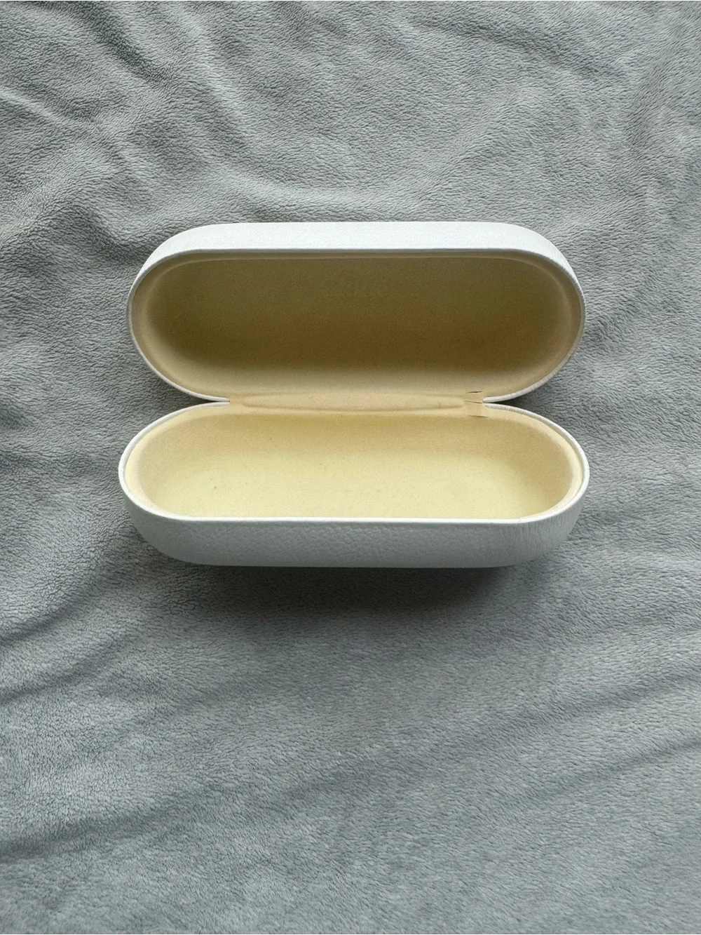 White Leather Women's sunglass case- Elegant White Finish